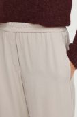 Штани Marc O'Polo жіночі колір бежевий широке висока посадка