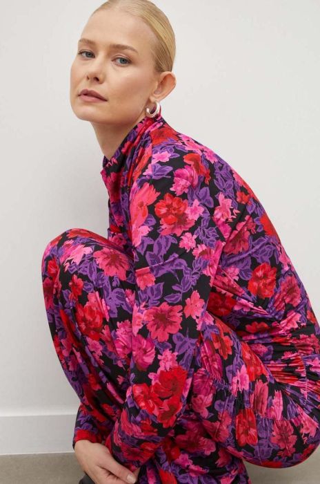 Сукня Gestuz maxi облягаюча колір барвистий