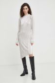 Сукня Bruuns Bazaar колір срібний midi пряма
