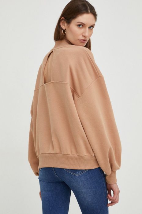 Кофта Answear Lab жіноча колір коричневий гладка