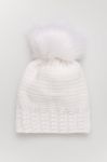 Шапка Answear Lab колір білий з товстого трикотажу (2645021)