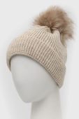 Шапка Answear Lab колір бежевий з товстого трикотажу (2645028)