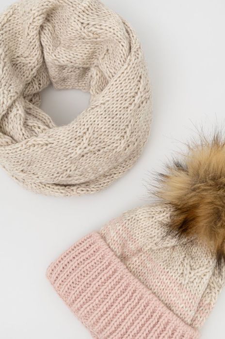 Шапка і снуд Answear Lab колір сірий (2628294)