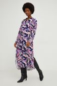 Сукня Answear Lab колір фіолетовий midi пряма (2737386)