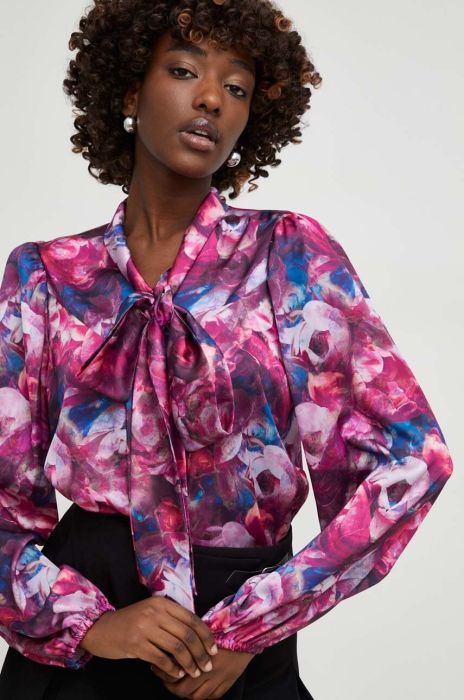 Блузка Answear Lab жіноча колір рожевий візерунок
