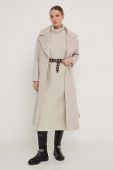 Вовняне пальто Answear Lab колір бежевий перехідний (3520904)