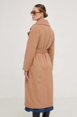 Вовняне пальто Answear Lab колір коричневий перехідний oversize (3501891)