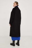 Вовняне пальто Answear Lab колір чорний перехідний oversize (3501906)