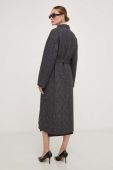 Вовняне пальто Answear Lab колір сірий перехідний oversize (3501920)