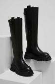 Шкіряні чоботи Answear Lab жіночі колір чорний на платформі (3560670)