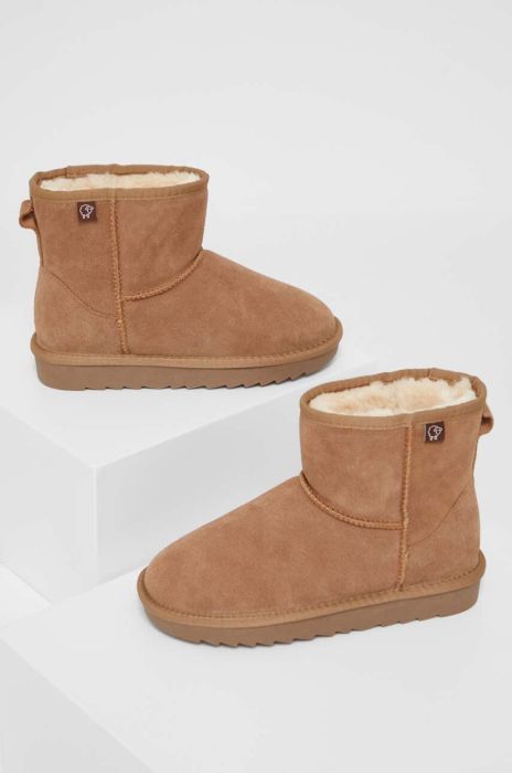 Замшеві чоботи Answear Lab колір бежевий (3525045)