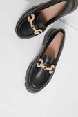 Мокасини Answear Lab жіночі колір чорний на платформі (3603537)