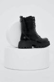 Шкіряні черевики Answear Lab X Лімітована колекція NO SHAME жіночі колір чорний на платформі злегка утеплена