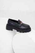 Шкіряні мокасини Answear Lab жіночі колір чорний на платформі (3505164)