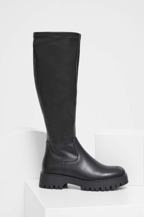 Чоботи Answear Lab жіночі колір чорний на платформі злегка утеплена (3603598)