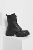 Шкіряні черевики Answear Lab жіночі колір чорний на платформі злегка утеплена (3603610)