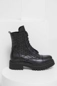 Шкіряні черевики Answear Lab жіночі колір чорний на платформі злегка утеплена (3603628)