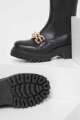 Шкіряні черевики Answear Lab жіночі колір чорний на платформі злегка утеплена (3603650)