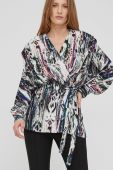 Блузка Answear Lab жіноча колір фіолетовий візерунок