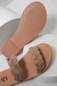Замшеві шльопанці Answear Lab жіночі колір бежевий (2066490)