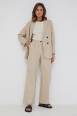 Піджак Answear Lab колір бежевий двобортний однотонна (2422659)