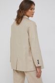Піджак Answear Lab колір бежевий двобортний однотонна (2422659)