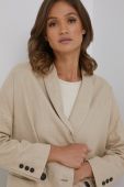 Піджак Answear Lab колір бежевий двобортний однотонна (2422659)