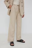 Штани Answear Lab жіночі колір бежевий широке висока посадка (2447923)