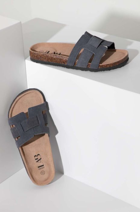 Замшеві шльопанці Answear Lab жіночі колір сірий (3007107)