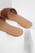 Шкіряні шльопанці Answear Lab жіночі колір коричневий (3065758)