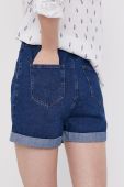 Джинсові шорти Answear Lab жіночі колір синій гладкі висока посадка