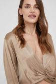 Блузка Answear Lab жіноча колір коричневий однотонна