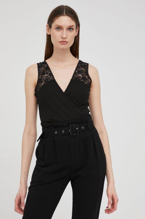 Боді Answear Lab жіноча колір чорний однотонна (2243848)