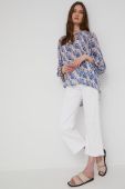 Блузка Answear Lab жіноча візерунок колір блакитний (2243866)