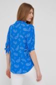 Блузка Answear Lab жіноча візерунок колір блакитний (2265784)