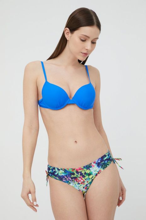 Купальник Answear Lab колір синій ущільнена чашечка