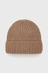 Шапка з вовною Answear Lab колір коричневий з товстого трикотажу (1905523)