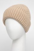 Шапка з вовною Answear Lab колір кремовий з товстого трикотажу (1905524)