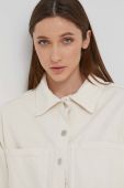 Бавовняна сорочка Answear Lab жіноча колір бежевий relaxed класичний комір (2186362)