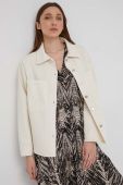 Бавовняна сорочка Answear Lab жіноча колір бежевий relaxed класичний комір (2186362)