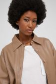 Сорочка Answear Lab жіноча колір коричневий relaxed класичний комір (2175805)