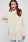 Сорочка Answear Lab жіноча колір бежевий relaxed класичний комір (2177953)