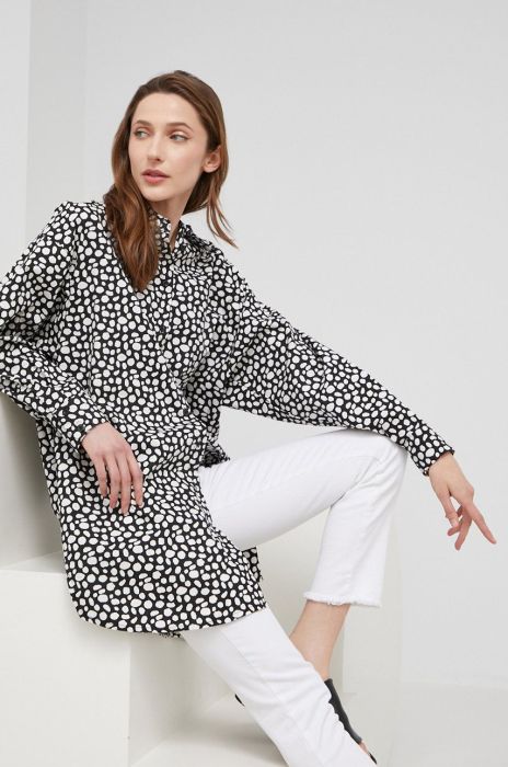 Бавовняна сорочка Answear Lab жіноча колір чорний relaxed класичний комір (2313378)