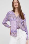 Сорочка Answear Lab жіноча колір фіолетовий regular класичний комір (2243895)