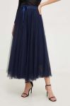 Спідниця Answear Lab колір синій midi розкльошена (3600262)