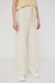 Штани Answear Lab жіночі колір бежевий широке висока посадка (2255669)