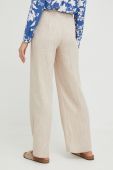 Штани Answear Lab жіночі колір бежевий пряме висока посадка (2451517)