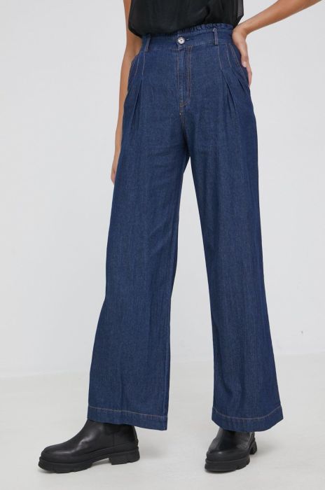 Штани Answear Lab жіночі пряме висока посадка колір блакитний (2430022)