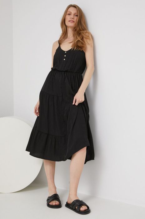 Сукня Answear Lab колір чорний midi розкльошена (2404369)