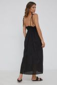 Бавовняна сукня Answear Lab колір чорний maxi розкльошена (2447995)